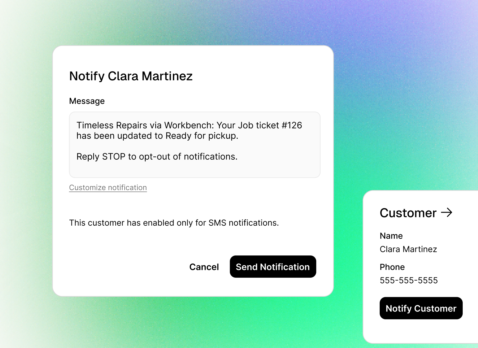 Keep customers in the loop