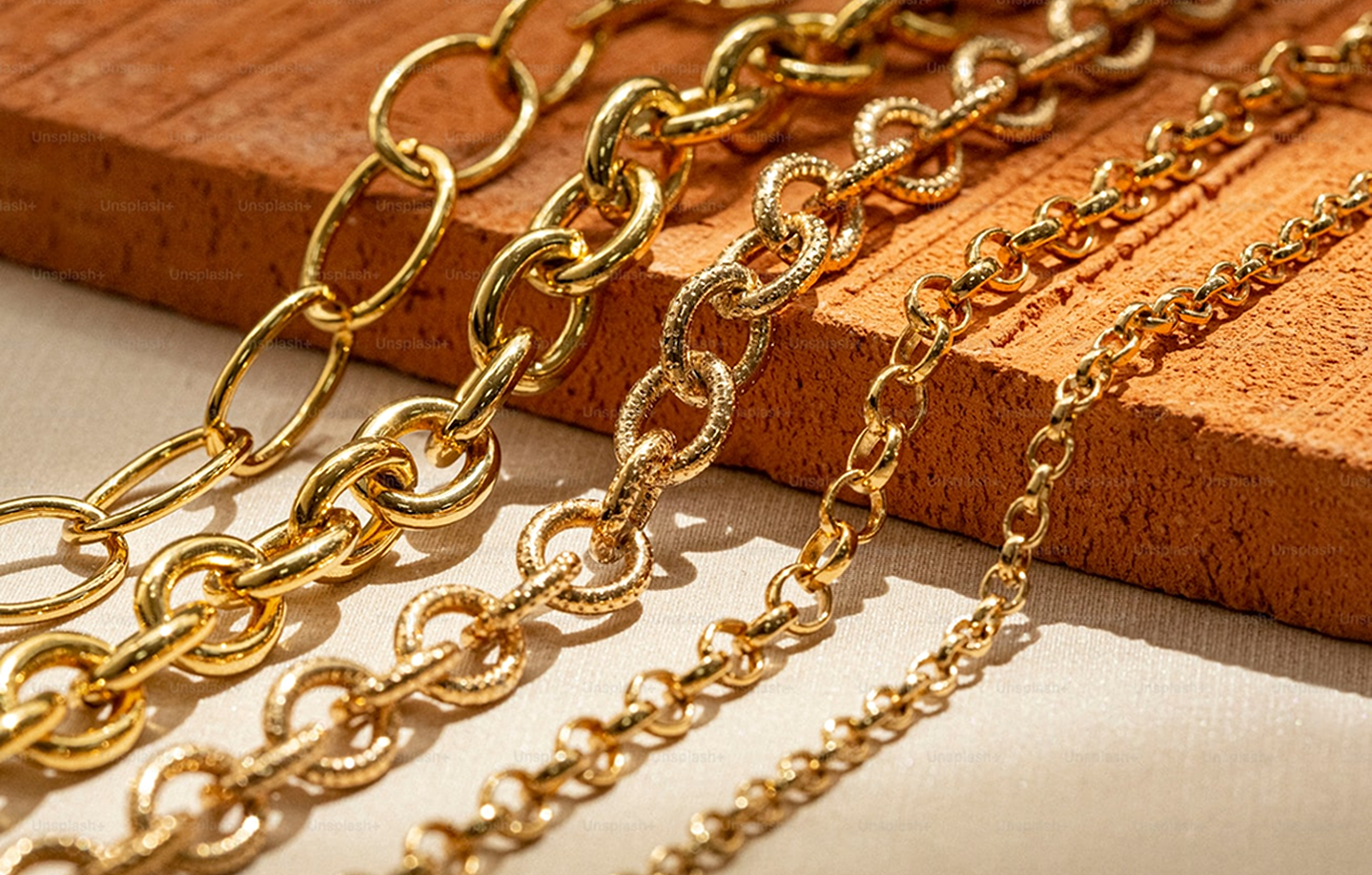 Image of gold chains